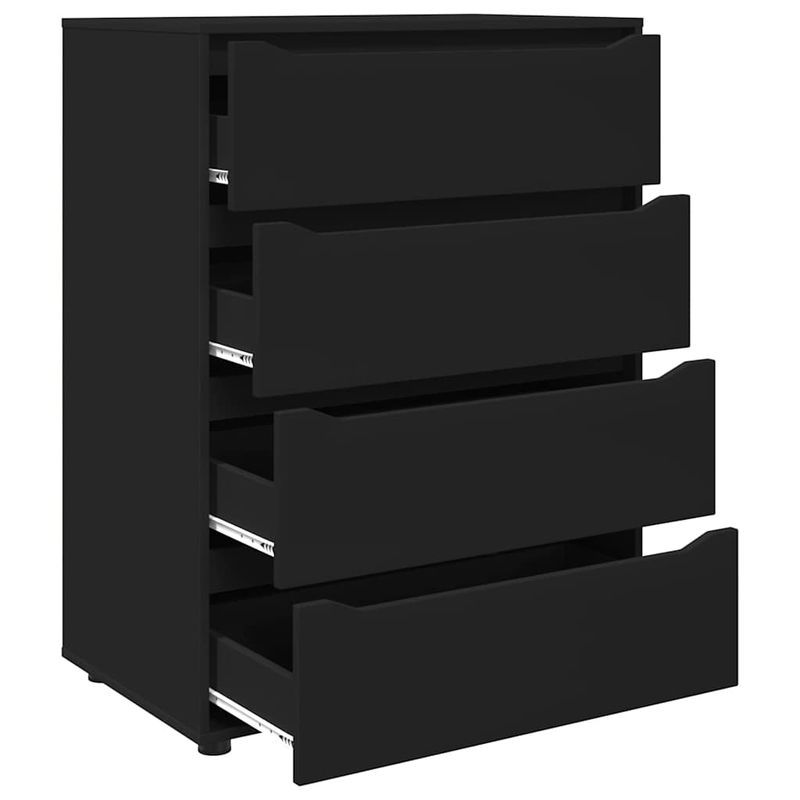Casa si Gradina - Mobilier - Dulapuri si sifoniere - Dulapuri - Dulapuri de depozitare 2 pcs Negru 80 x 48 x 105 cm - Infinity.ro