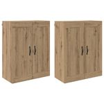 Casa si Gradina - Mobilier - Comode si corpuri - Comode - Usi pentru dulapuri montate pe perete 2 pcs Stejar Artizanal - Infinity.ro