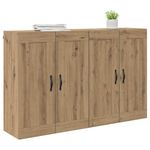 Casa si Gradina - Mobilier - Comode si corpuri - Comode - Usi pentru dulapuri montate pe perete 2 pcs Stejar Artizanal - Infinity.ro