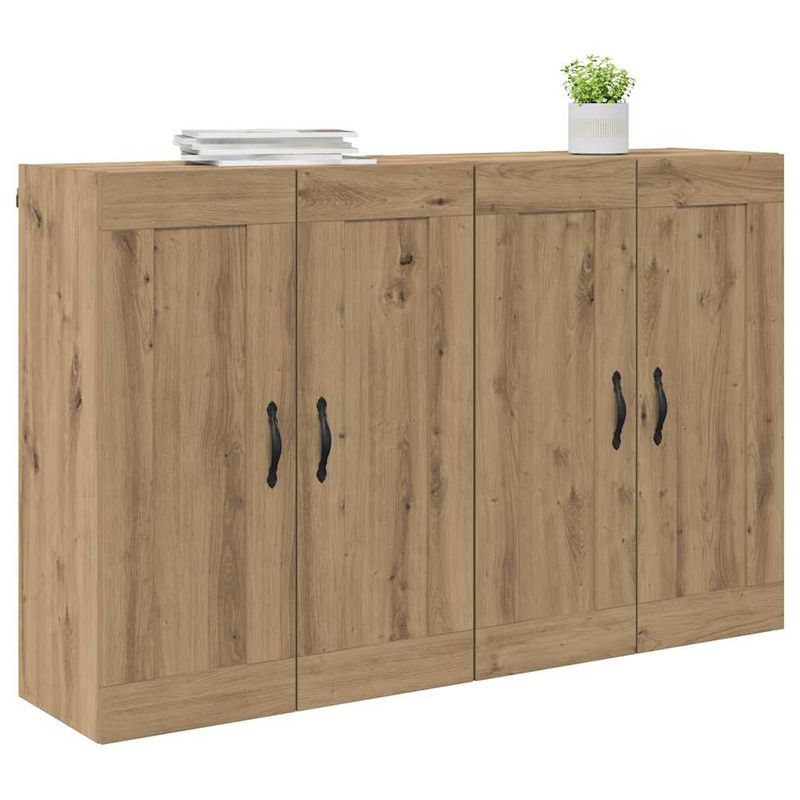 Casa si Gradina - Mobilier - Comode si corpuri - Comode - Usi pentru dulapuri montate pe perete 2 pcs Stejar Artizanal - Infinity.ro