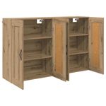 Casa si Gradina - Mobilier - Comode si corpuri - Comode - Usi pentru dulapuri montate pe perete 2 pcs Stejar Artizanal - Infinity.ro