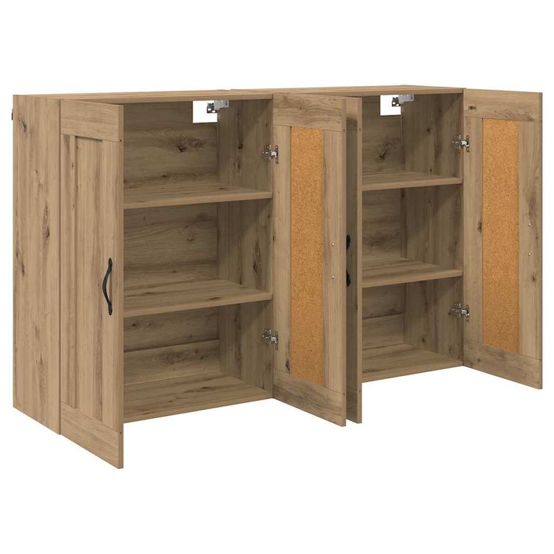 Casa si Gradina - Mobilier - Comode si corpuri - Comode - Usi pentru dulapuri montate pe perete 2 pcs Stejar Artizanal - Infinity.ro