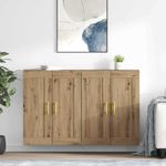 Casa si Gradina - Mobilier - Comode si corpuri - Comode - Usi pentru dulapuri montate pe perete 2 pcs Stejar Artizanal - Infinity.ro