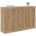 Casa si Gradina - Mobilier - Comode si corpuri - Comode - Usi pentru dulapuri montate pe perete 2 pcs Stejar Artizanal - Infinity.ro