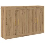 Casa si Gradina - Mobilier - Comode si corpuri - Comode - Usi pentru dulapuri montate pe perete 2 pcs Stejar Artizanal - Infinity.ro