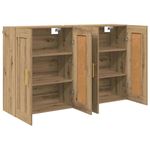 Casa si Gradina - Mobilier - Comode si corpuri - Comode - Usi pentru dulapuri montate pe perete 2 pcs Stejar Artizanal - Infinity.ro