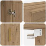 Casa si Gradina - Mobilier - Comode si corpuri - Comode - Usi pentru dulapuri montate pe perete 2 pcs Stejar Artizanal - Infinity.ro