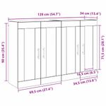 Casa si Gradina - Mobilier - Comode si corpuri - Comode - Usi pentru dulapuri montate pe perete 2 pcs Stejar Artizanal - Infinity.ro