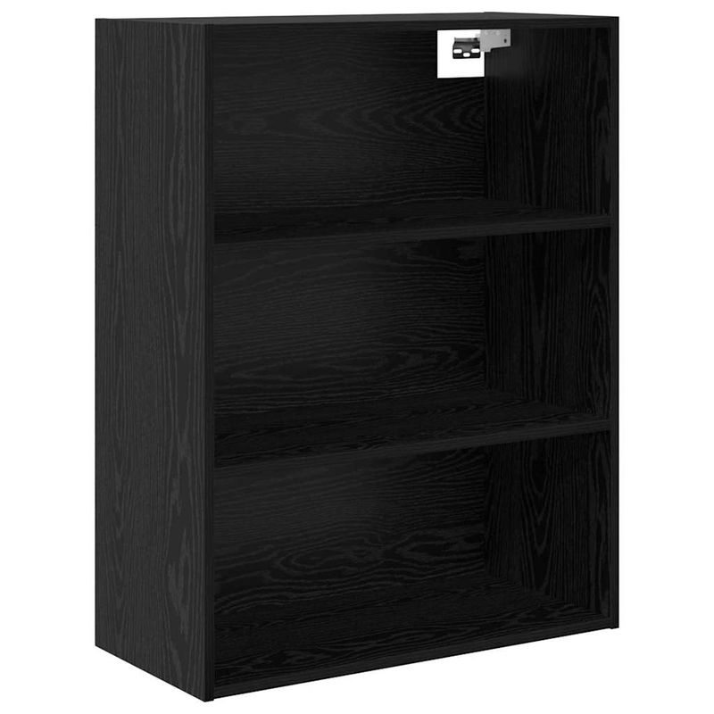 Casa si Gradina - Mobilier - Comode si corpuri - Comode - Bufet Pe perete cu sertar 2 pcs Stejar Negru Lemn compozit - Infinity.ro