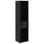 Casa si Gradina - Mobilier - Comode si corpuri - Comode - Bufet cu sertar Stejar Negru 45 x 42,5 x 185 cm Lemn compozit - Infinity.ro