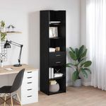Casa si Gradina - Mobilier - Comode si corpuri - Comode - Bufet cu sertar Stejar Negru 45 x 42,5 x 185 cm Lemn compozit - Infinity.ro