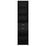 Casa si Gradina - Mobilier - Comode si corpuri - Comode - Bufet cu sertar Stejar Negru 45 x 42,5 x 185 cm Lemn compozit - Infinity.ro