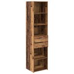 Casa si Gradina - Mobilier - Comode si corpuri - Comode - Bufet cu sertar Lemn Vechi 45 x 42,5 x 185 cm Lemn compozit - Infinity.ro