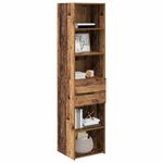 Casa si Gradina - Mobilier - Comode si corpuri - Comode - Bufet cu sertar Lemn Vechi 45 x 42,5 x 185 cm Lemn compozit - Infinity.ro