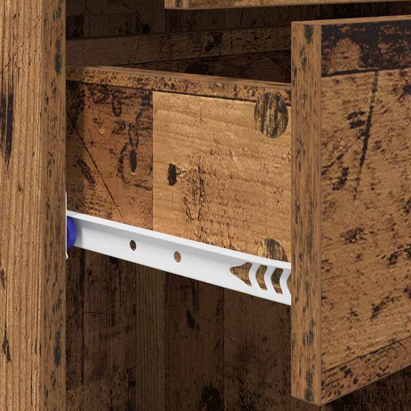 Casa si Gradina - Mobilier - Comode si corpuri - Comode - Bufet cu sertar Lemn Vechi 45 x 42,5 x 185 cm Lemn compozit - Infinity.ro