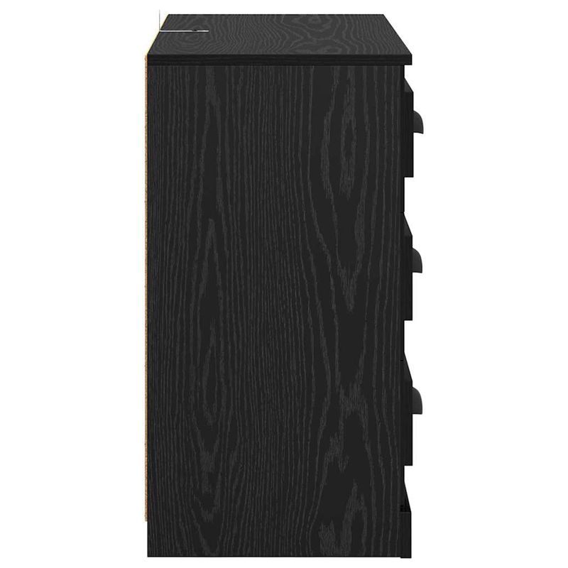 Casa si Gradina - Mobilier - Comode si corpuri - Comode - Bufeturi 2 pcs Stejar Negru 70 x 35,5 x 67,5 cm Lemn compozit - Infinity.ro