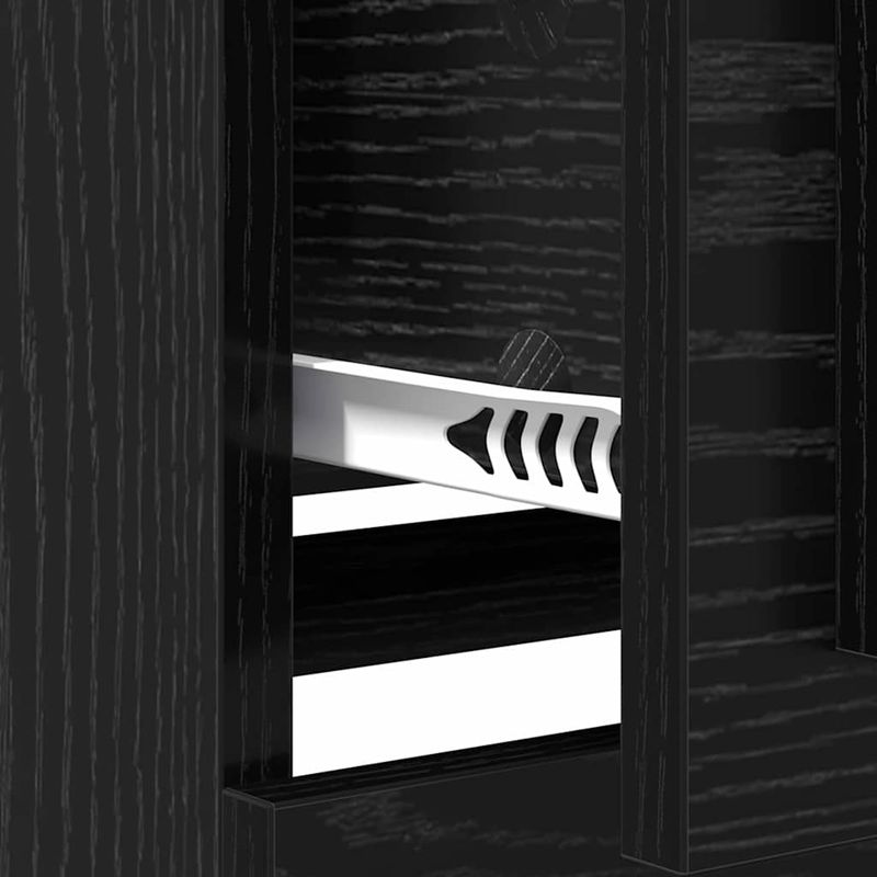 Casa si Gradina - Mobilier - Comode si corpuri - Comode - Bufeturi 2 pcs Stejar Negru 70 x 35,5 x 67,5 cm Lemn compozit - Infinity.ro