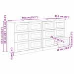 Casa si Gradina - Mobilier - Comode si corpuri - Comode - Bufeturi 2 pcs Stejar Negru 70 x 35,5 x 67,5 cm Lemn compozit - Infinity.ro