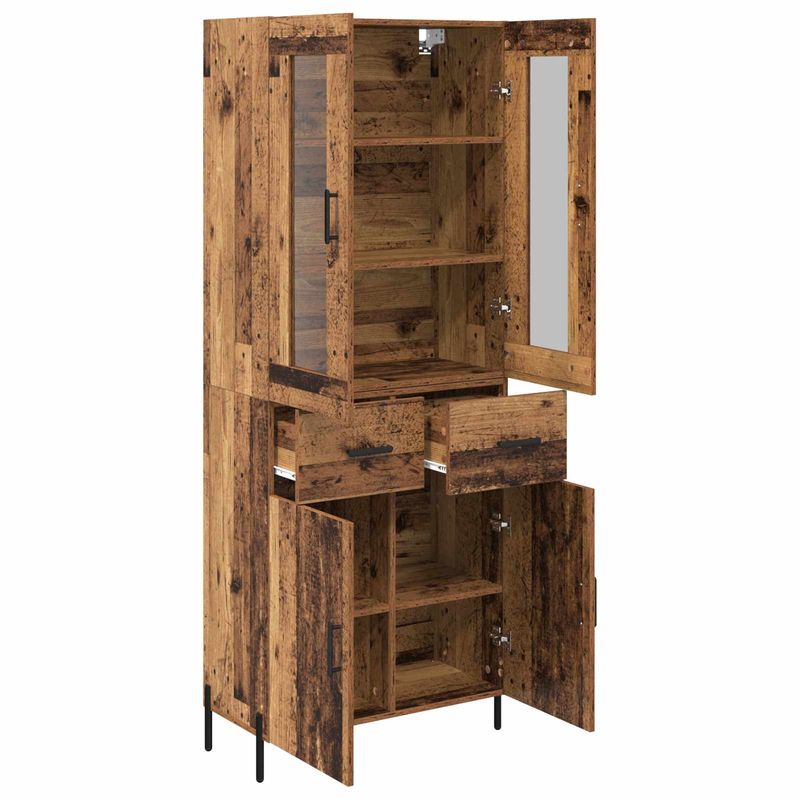 Casa si Gradina - Mobilier - Comode si corpuri - Corpuri bucatarie - Bufet Pe perete Lemn Vechi 69,5 x 34 x 180 cm Lemn compozit - Infinity.ro