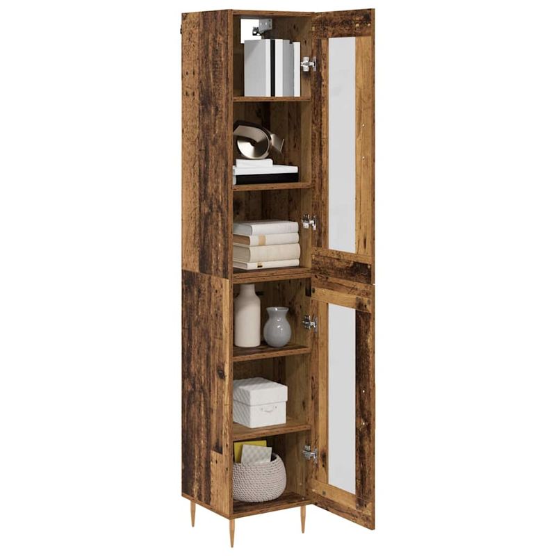 Casa si Gradina - Mobilier - Comode si corpuri - Corpuri bucatarie - Bufet Lemn Vechi 34,5 x 34 x 180 cm Lemn compozit - Infinity.ro