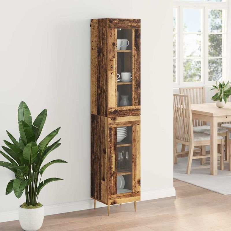Casa si Gradina - Mobilier - Comode si corpuri - Corpuri bucatarie - Bufet Lemn Vechi 34,5 x 34 x 180 cm Lemn compozit - Infinity.ro