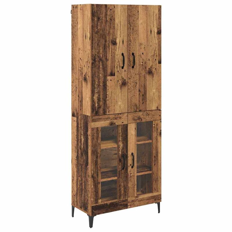 Casa si Gradina - Mobilier - Comode si corpuri - Corpuri bucatarie - Bufet Pe perete Lemn Vechi 69,5 x 34 x 180 cm Lemn compozit - Infinity.ro