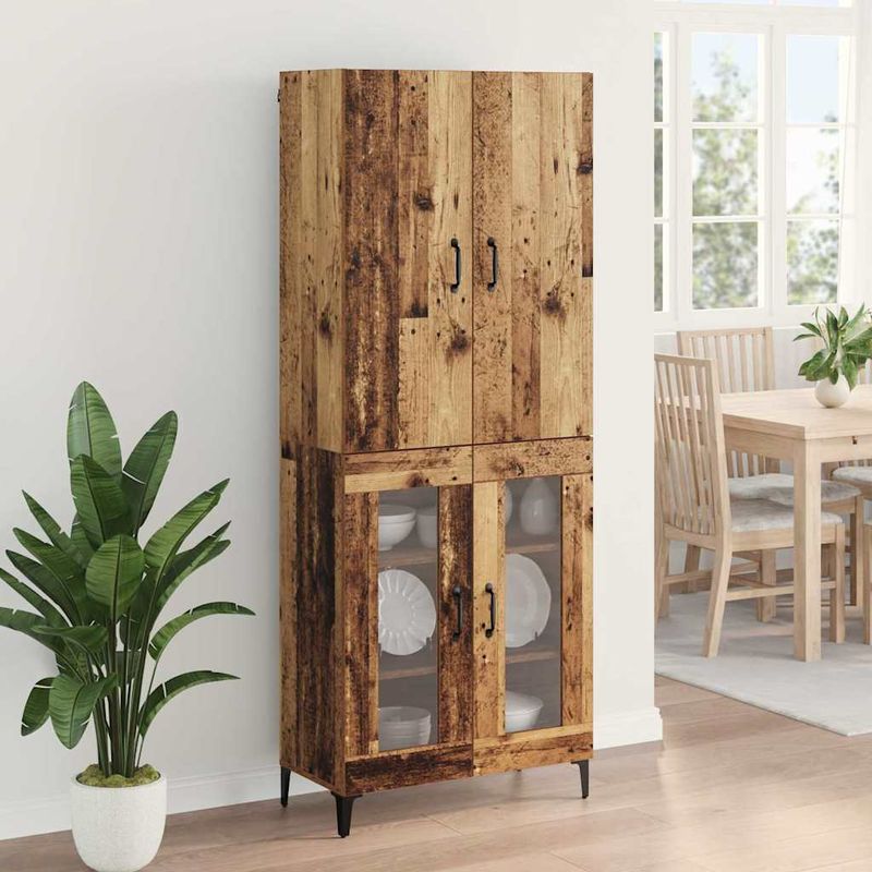 Casa si Gradina - Mobilier - Comode si corpuri - Corpuri bucatarie - Bufet Pe perete Lemn Vechi 69,5 x 34 x 180 cm Lemn compozit - Infinity.ro