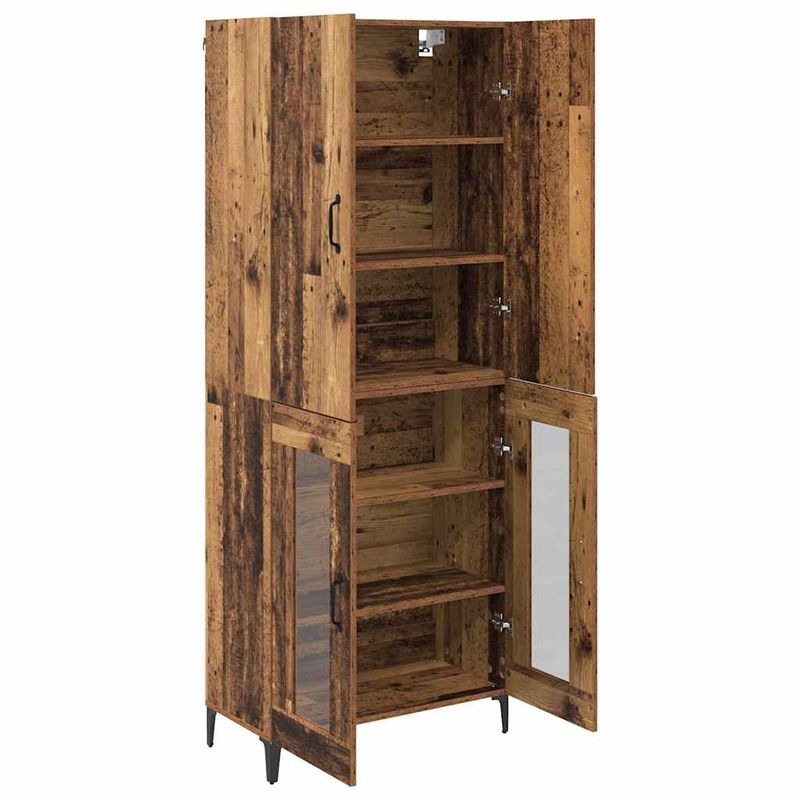 Casa si Gradina - Mobilier - Comode si corpuri - Corpuri bucatarie - Bufet Pe perete Lemn Vechi 69,5 x 34 x 180 cm Lemn compozit - Infinity.ro
