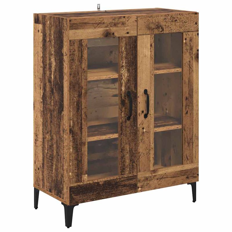 Casa si Gradina - Mobilier - Comode si corpuri - Corpuri bucatarie - Bufet Pe perete Lemn Vechi 69,5 x 34 x 180 cm Lemn compozit - Infinity.ro