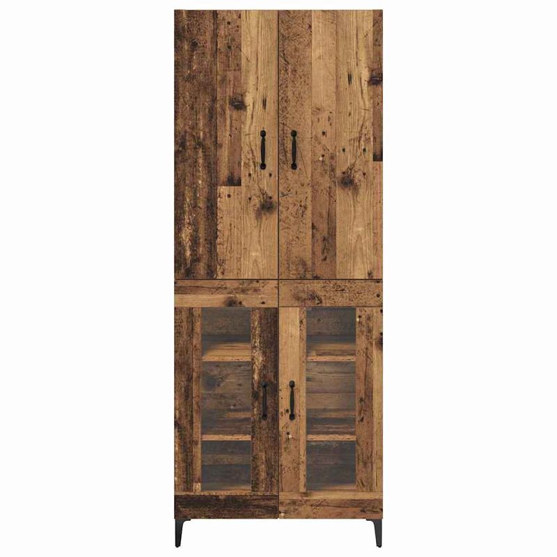 Casa si Gradina - Mobilier - Comode si corpuri - Corpuri bucatarie - Bufet Pe perete Lemn Vechi 69,5 x 34 x 180 cm Lemn compozit - Infinity.ro