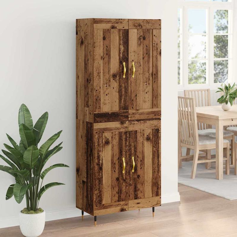 Casa si Gradina - Mobilier - Comode si corpuri - Corpuri bucatarie - Bufet Lemn Vechi 69,5 x 34 x 180 cm Lemn compozit - Infinity.ro