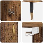 Casa si Gradina - Mobilier - Comode si corpuri - Corpuri bucatarie - Bufet Lemn Vechi 69,5 x 34 x 180 cm Lemn compozit - Infinity.ro