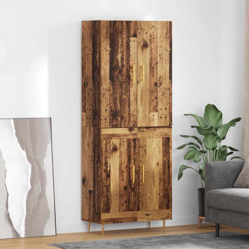 Casa si Gradina - Mobilier - Comode si corpuri - Corpuri bucatarie - Bufet Pe perete Lemn Vechi 69,5 x 34 x 180 cm Lemn compozit - Infinity.ro