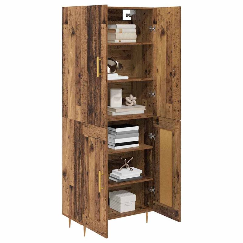 Casa si Gradina - Mobilier - Comode si corpuri - Corpuri bucatarie - Bufet Pe perete Lemn Vechi 69,5 x 34 x 180 cm Lemn compozit - Infinity.ro