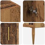 Casa si Gradina - Mobilier - Comode si corpuri - Corpuri bucatarie - Bufet Pe perete Lemn Vechi 69,5 x 34 x 180 cm Lemn compozit - Infinity.ro