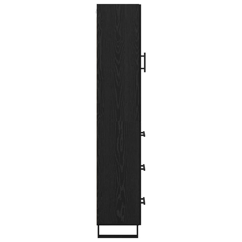 Casa si Gradina - Mobilier - Comode si corpuri - Corpuri bucatarie - Bufet cu sertar Stejar Negru 34,5 x 34 x 180 cm Lemn compozit - Infinity.ro