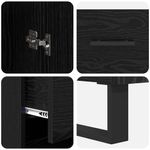 Casa si Gradina - Mobilier - Comode si corpuri - Corpuri bucatarie - Bufet cu sertar Stejar Negru 34,5 x 34 x 180 cm Lemn compozit - Infinity.ro