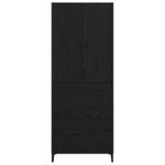 Casa si Gradina - Mobilier - Comode si corpuri - Corpuri bucatarie - Bufet Pe perete Stejar Negru 69,5 x 34 x 180 cm Lemn compozit - Infinity.ro