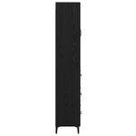 Casa si Gradina - Mobilier - Comode si corpuri - Corpuri bucatarie - Bufet Pe perete Stejar Negru 69,5 x 34 x 180 cm Lemn compozit - Infinity.ro