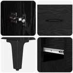 Casa si Gradina - Mobilier - Comode si corpuri - Corpuri bucatarie - Bufet Pe perete Stejar Negru 69,5 x 34 x 180 cm Lemn compozit - Infinity.ro