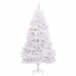 Casa si Gradina - Decoratiuni - Decoratiuni de sezon - Brad de Craciun artificial cu ramuri articulare Alb 240 cm - Infinity.ro