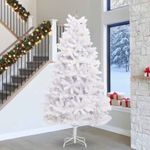 Casa si Gradina - Decoratiuni - Decoratiuni de sezon - Brad de Craciun artificial cu ramuri articulare Alb 300 cm - Infinity.ro
