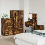 Casa si Gradina - Mobilier - Dulapuri si sifoniere - Dulapuri - Dulapuri de depozitare 2 pcs Stejar fumuriu 60 x 48 x 105 cm - Infinity.ro