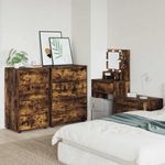 Casa si Gradina - Mobilier - Dulapuri si sifoniere - Dulapuri - Dulapuri de depozitare 2 pcs Stejar fumuriu 60 x 48 x 105 cm - Infinity.ro