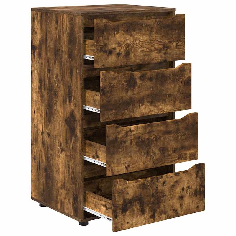 Casa si Gradina - Mobilier - Dulapuri si sifoniere - Dulapuri - Dulapuri de depozitare 2 pcs Stejar fumuriu 60 x 48 x 105 cm - Infinity.ro