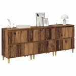 Casa si Gradina - Mobilier - Comode si corpuri - Comode - Bufeturi 3 pcs Lemn Vechi 60 x 35 x 70 cm Lemn compozit - Infinity.ro