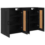 Casa si Gradina - Mobilier - Comode si corpuri - Comode - Usi pentru dulapuri montate pe perete 2 pcs Stejar Negru - Infinity.ro