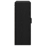 Casa si Gradina - Mobilier - Comode si corpuri - Comode - Usi pentru dulapuri montate pe perete 2 pcs Stejar Negru - Infinity.ro