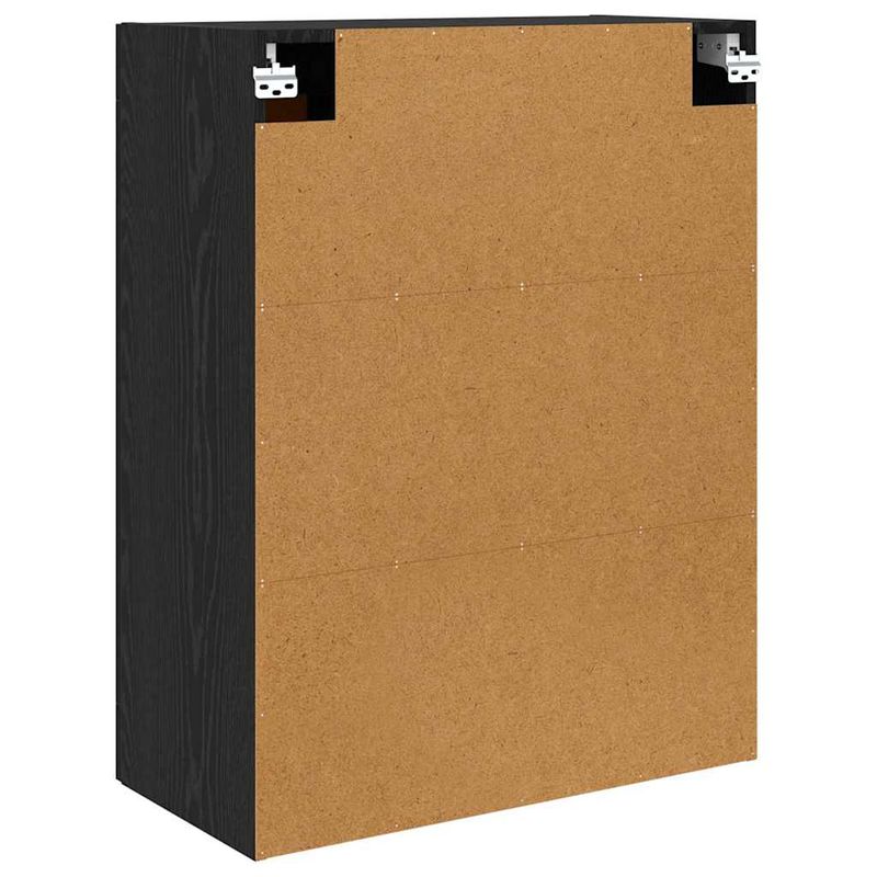 Casa si Gradina - Mobilier - Comode si corpuri - Comode - Usi pentru dulapuri montate pe perete 2 pcs Stejar Negru - Infinity.ro