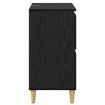 Casa si Gradina - Mobilier - Comode si corpuri - Comode - Bufeturi 2 pcs Stejar Negru 60 x 35 x 70 cm Lemn compozit - Infinity.ro